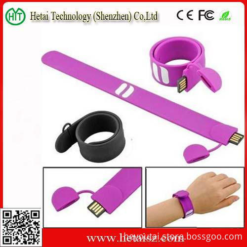 2GB Bracelet USB Flash Stick/ Silicone Wristband USB Flash Drive